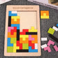 Wooden Intelligence Tetris Jigsaw Puzzle Set