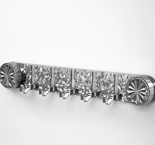 Plastic Wall Hook Rack 📌 Recommended Surfaces: ✅ Ceramic tiles, mirror, glass, stainless steel, acrylic, marble  ❌ Not suitable for uneven, painted, or porous surfaces