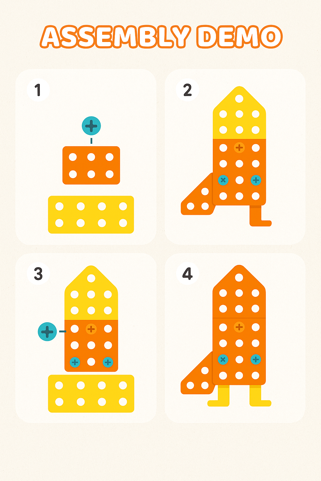 STEM Puzzle Assembly Kit for Kids – 210 PCS DIY Creative Construction Toy Set with Screwdriver, Wrench & Storage Box | Building Engineering Set for Boys & Girls Ages 3–8 (Space Theme)