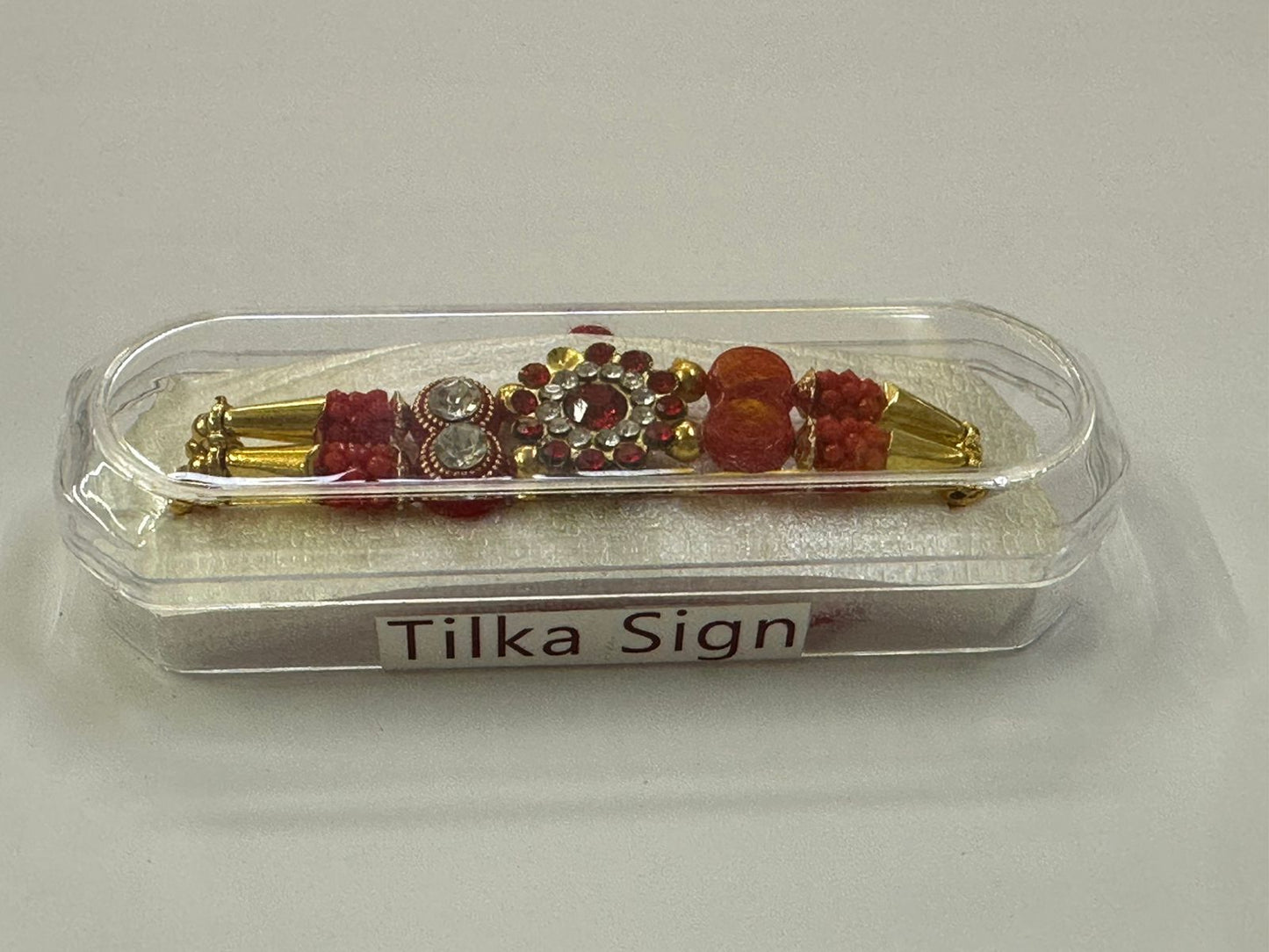 Traditional Elegance: Inspired by Indian festive themes, this rakhi blends traditional style with a touch of modern sparkle.