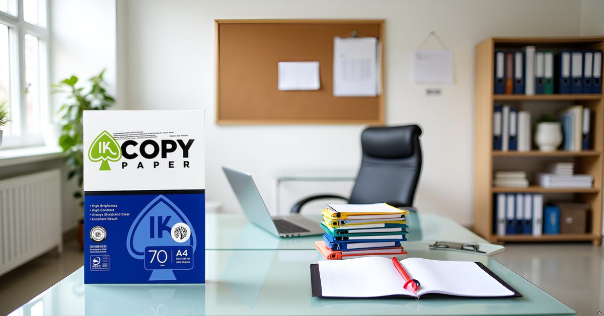 IK Copy Paper 70 GSM A4 Size-500 Sheets | Off-White | High Brightness & TruTone Technology