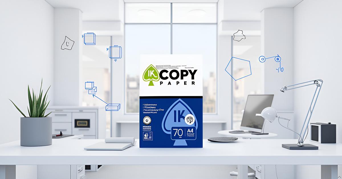 IK Copy Paper 70 GSM A4 Size-500 Sheets | Off-White | High Brightness & TruTone Technology