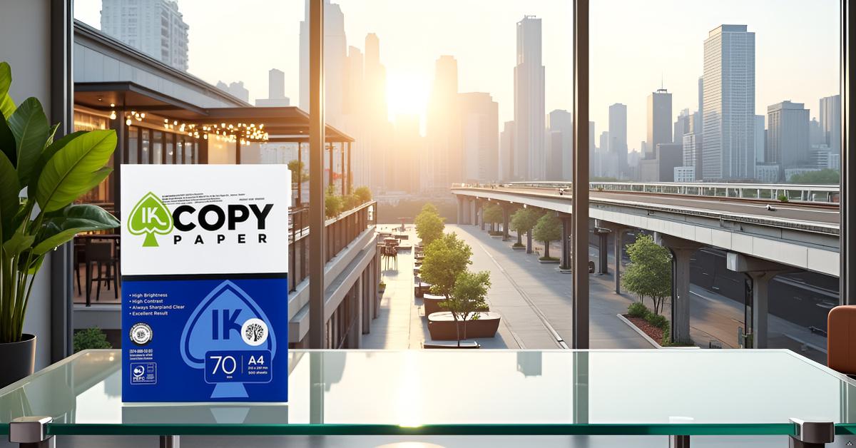IK Copy Paper 70 GSM A4 Size-500 Sheets | Off-White | High Brightness & TruTone Technology