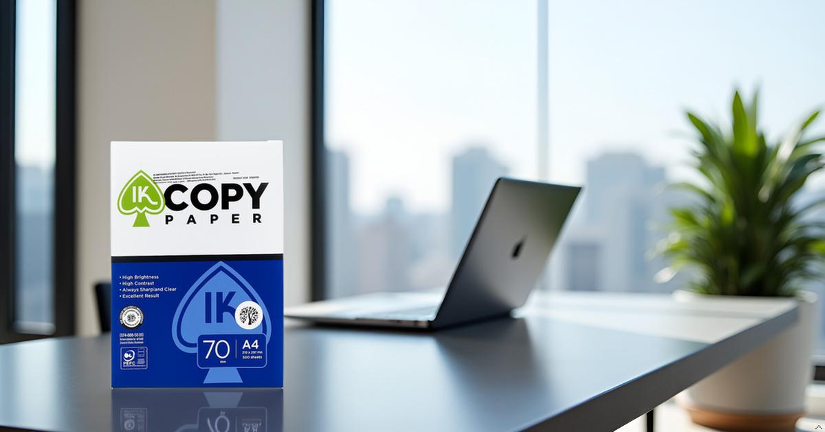 IK Copy Paper 70 GSM A4 Size-500 Sheets | Off-White | High Brightness & TruTone Technology