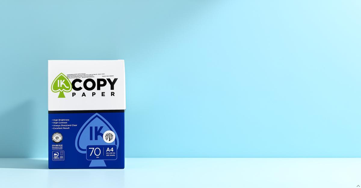 IK Copy Paper 70 GSM A4 Size-500 Sheets | Off-White | High Brightness & TruTone Technology