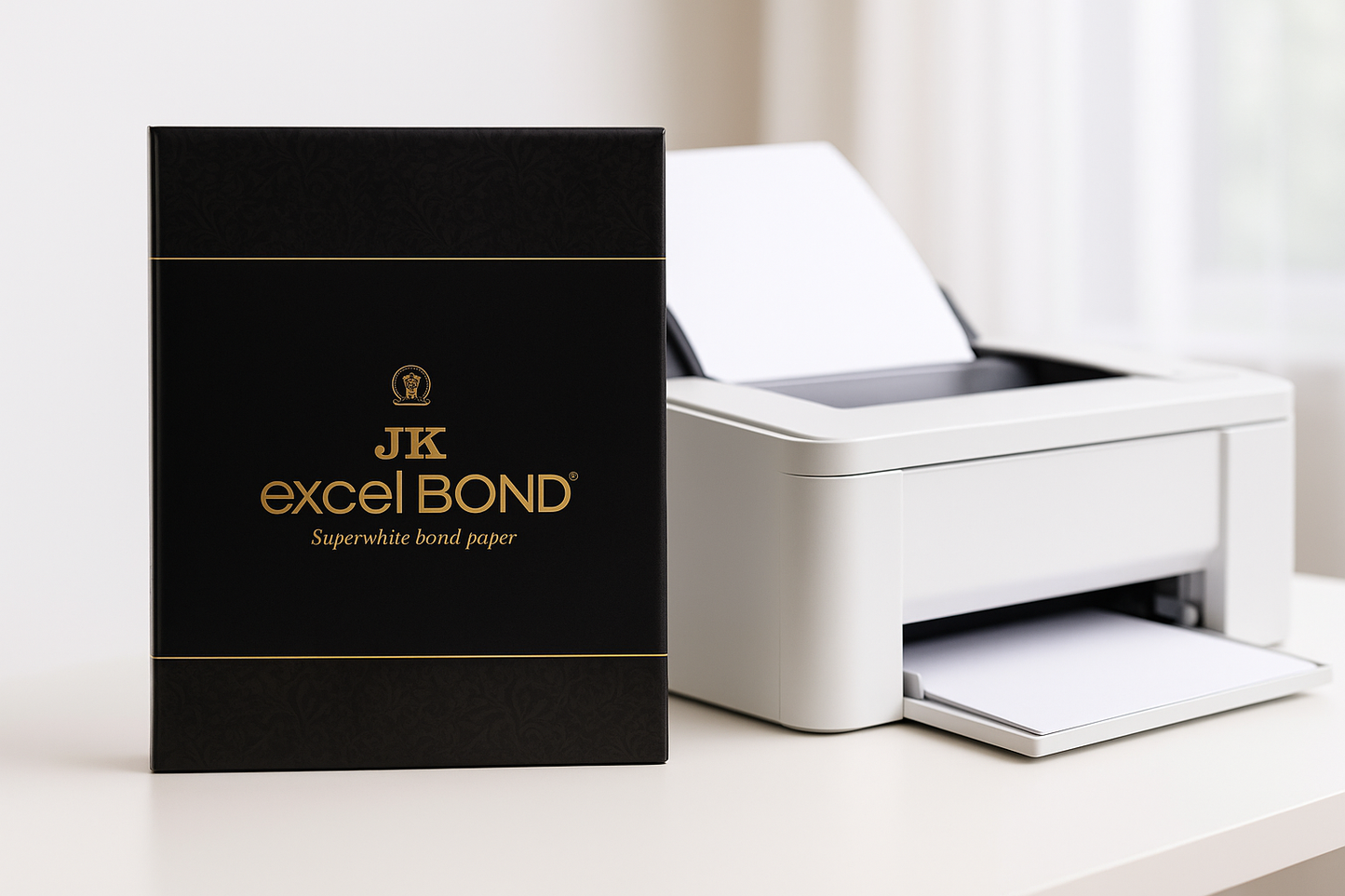 JK Excel Bond - A4, 100 Gsm, 1 Ream, 500 Sheets Each
